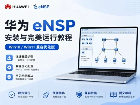 Win10/Win11 安装 eNSP 教程：一键避坑与完美运行方案