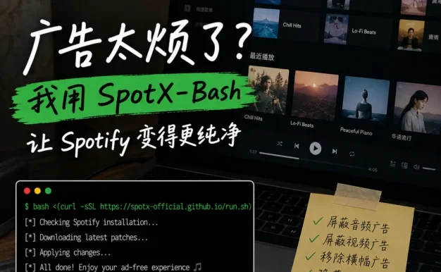 Spotify 去广告教程:SpotX-Bash 使用指南