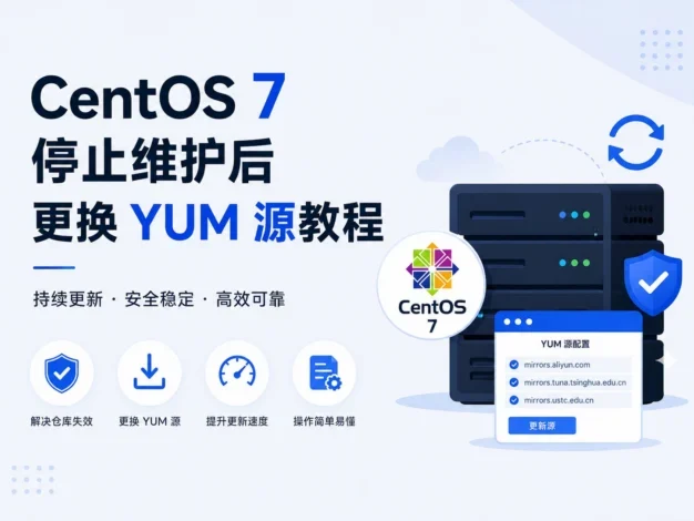 CentOS 7 停止维护后更换 YUM 源教程